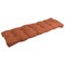 55-inch by 19-inch Tufted Solid Microsuede Bench Cushion Orange-Color